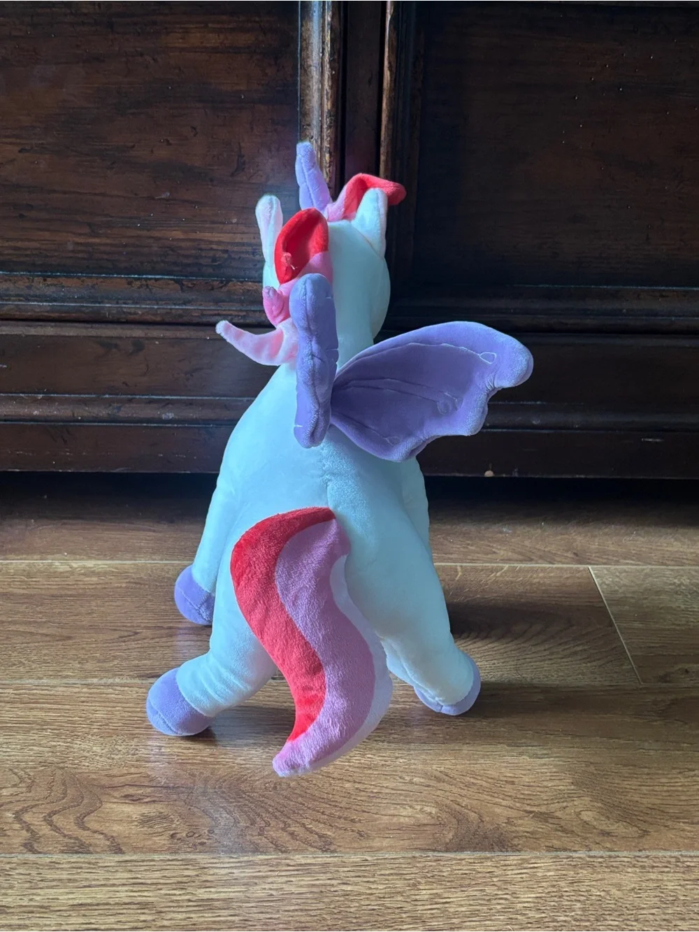 Plush Unicorn Winged Stuffed Animal - Purple & Pink